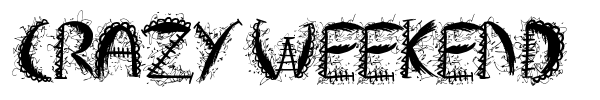 Crazy Weekend font preview